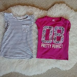 s w e e t floral detail tees 3T